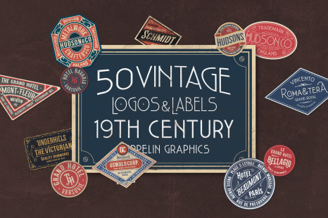 19th Century Vintage Labels