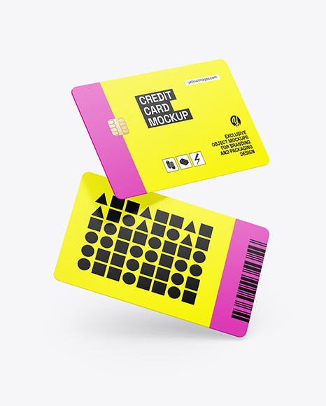 Two Credit Cards Mockup
