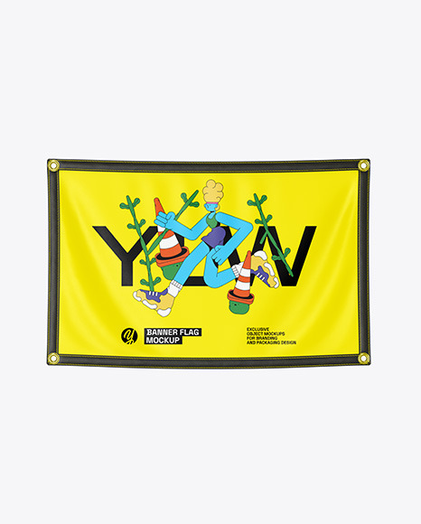 Banner Flag Mockup