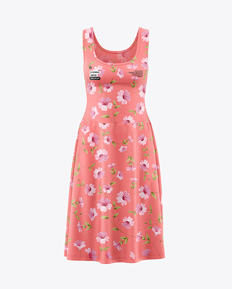 Women&#039;s Dress Mockup - Front View
