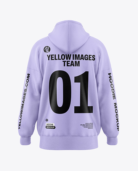 Oversize Hoodie Mockup - Back View