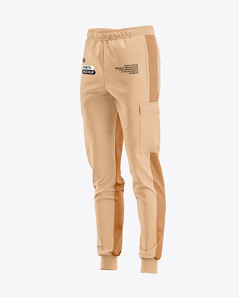 Pants Mockup - Half Side View