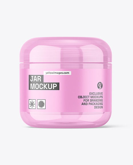Semi-Transparent Jar Mockup