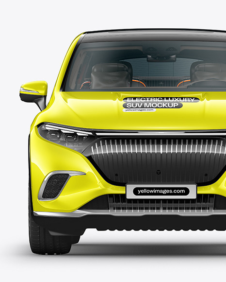 Electric Luxury SUV Mockup - Front View
