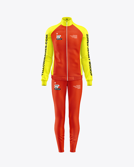 Women&#039;s Sport Suit Mockup - Front View