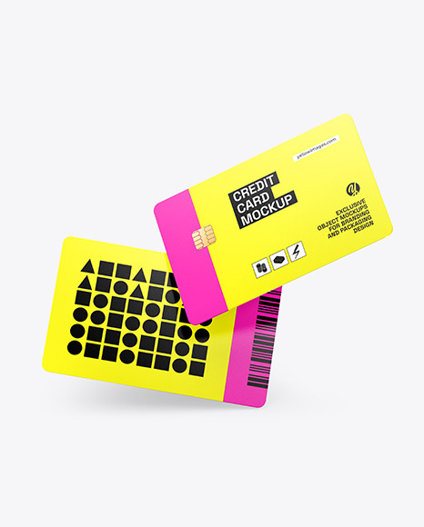 Two Credit Cards Mockup