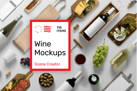 Wine Mockups - Scene Creator