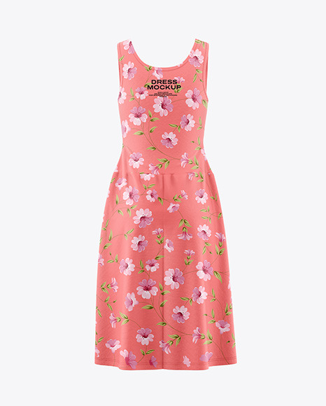 Women&#039;s Dress Mockup - Back View