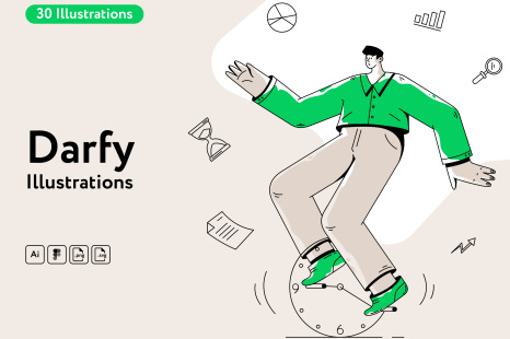 Darfy Business Illustrations