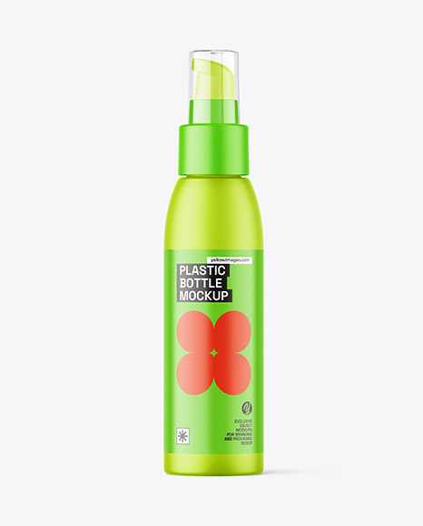 Frosted Plastic Airless Bottle Mockup