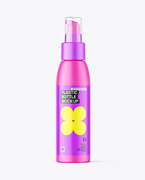 Matte Plastic Airless Bottle Mockup