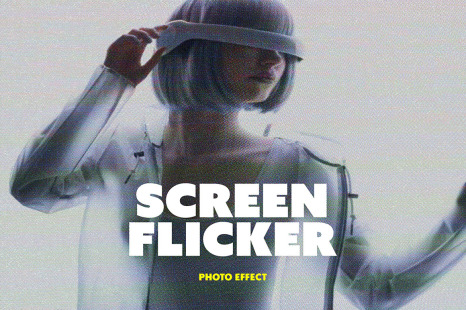 Screen Flicker Photo Effects