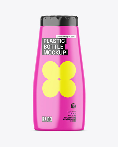 Glossy Cosmetic Bottle Mockup