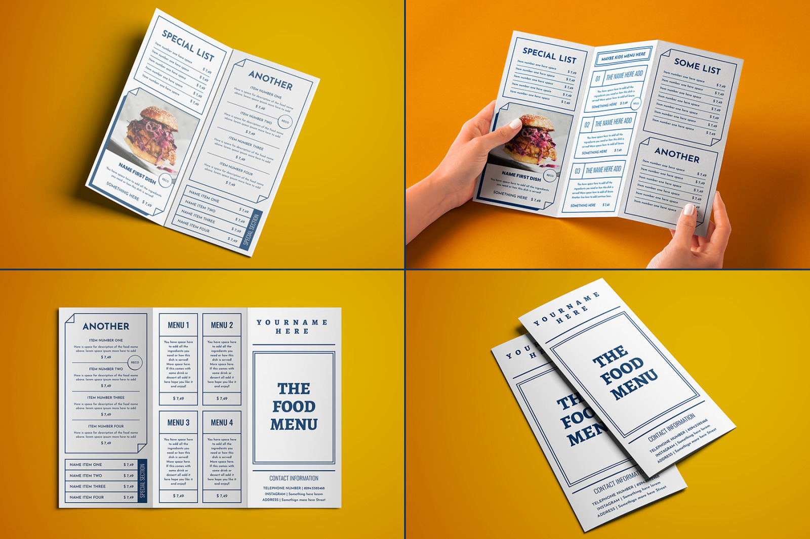 Boxes Food Menu Full Stationery Identity Boxes Food Menu Full Stationery Identity