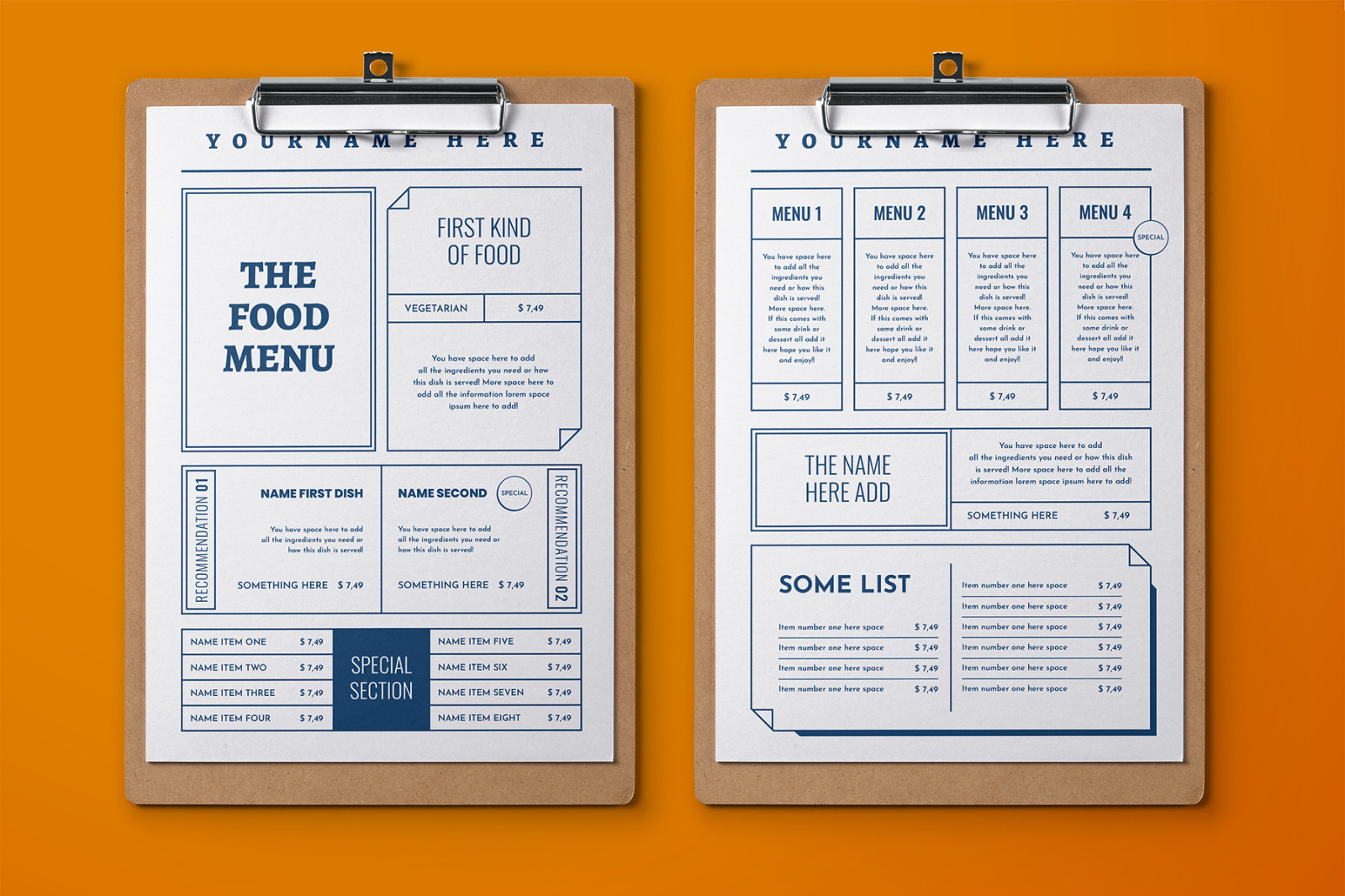 Boxes Food Menu Full Stationery Identity Boxes Food Menu Full Stationery Identity