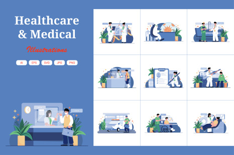 M461_Healthcare &amp; Medical Illustrations