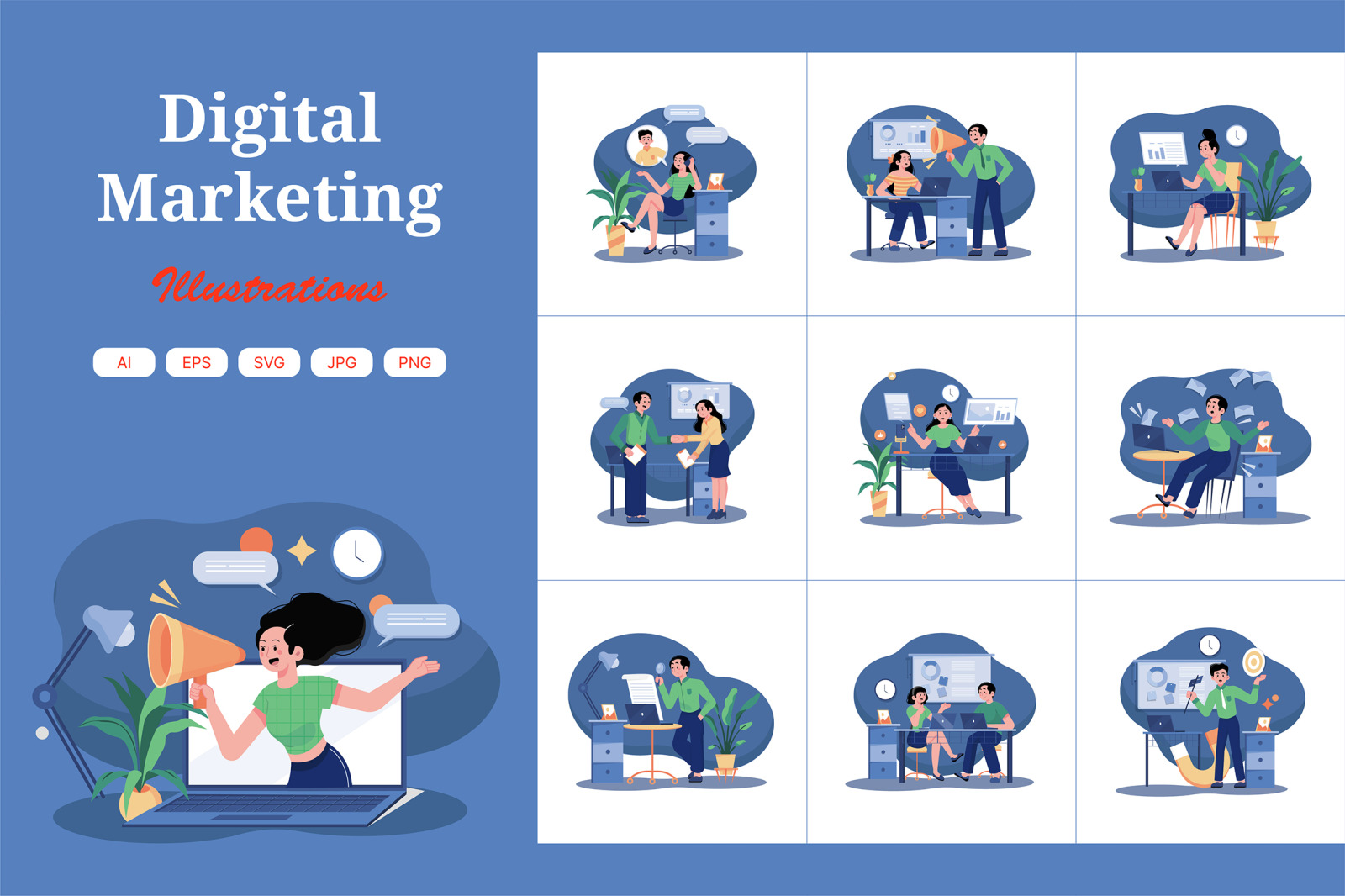 M460_Digital Marketing Illustration Pack M460_Digital Marketing Illustration Pack