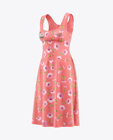 Women&#039;s Dress Mockup - Half Side View