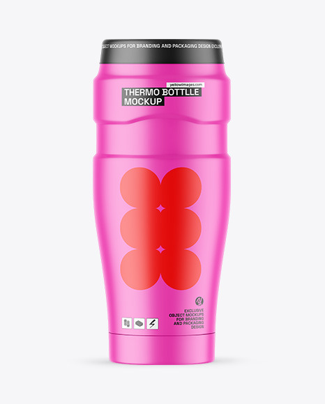Matte Thermo Bottle Mockup