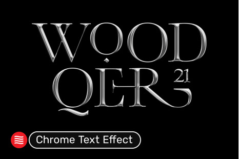 Chrome Text Effect - Chrome Objects Effect