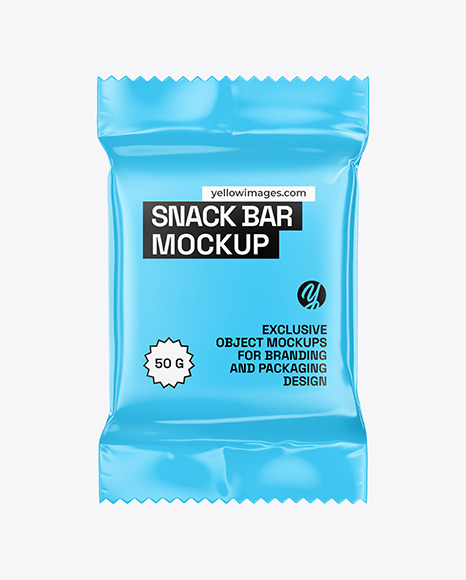 Glossy Snack Bar Mockap