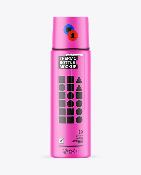Matte Thermo Bottle Mockup