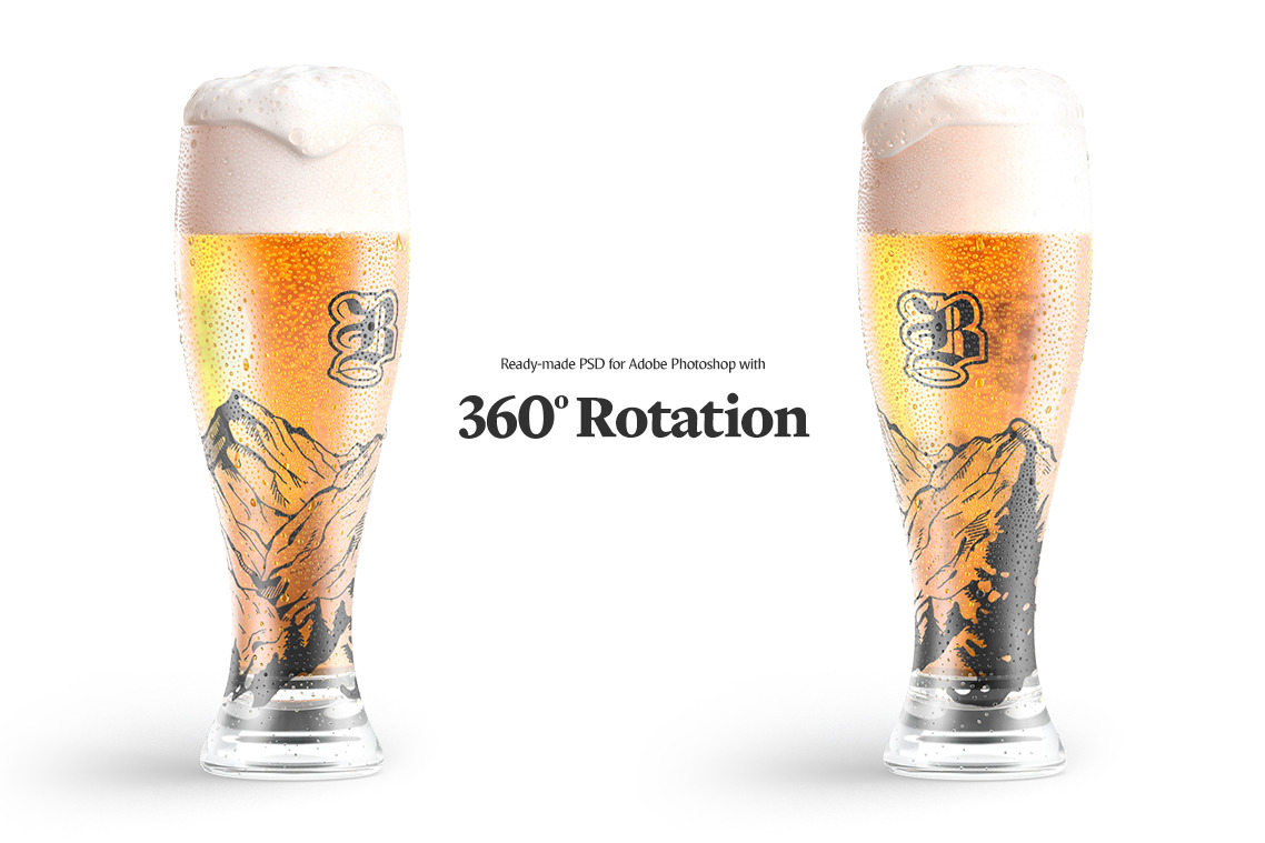 Beer Glass Animated Mockup Beer Glass Animated Mockup