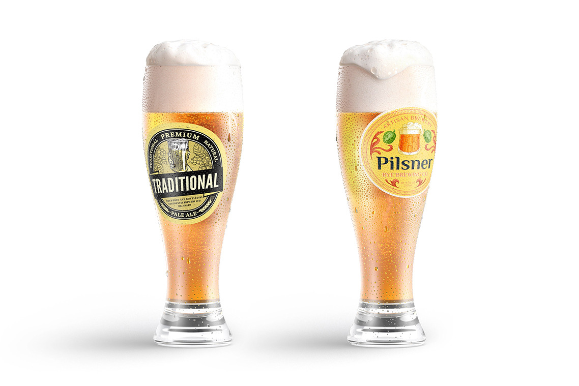 Beer Glass Animated Mockup Beer Glass Animated Mockup