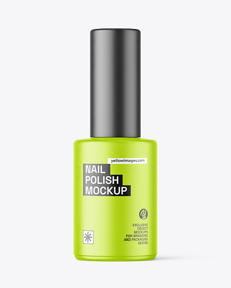 Matte Nail Polish Bottle Mockup