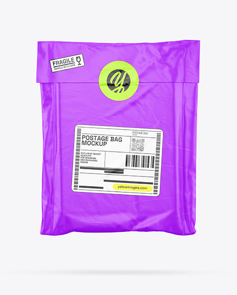 Matte Postage Bag Mockup