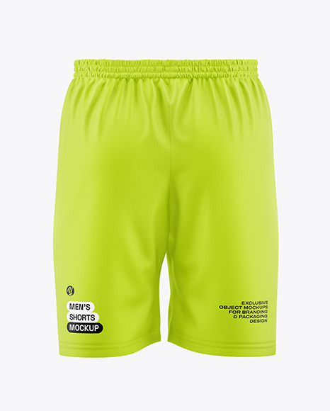 Football Shorts Mockup - Back View