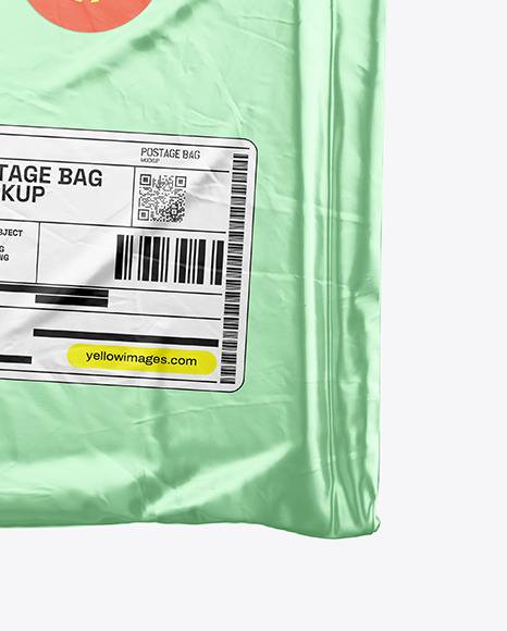 Metallic Postage Bag Mockup