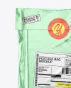 Metallic Postage Bag Mockup