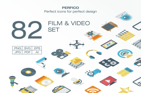 Perfico: Film &amp; Video icon set
