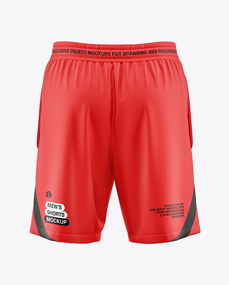 Football Shorts Mockup - Back View
