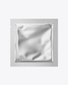Metallic Square Sachet Mockup