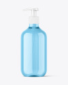 Clear Plastic Bottle with Pump Mockup