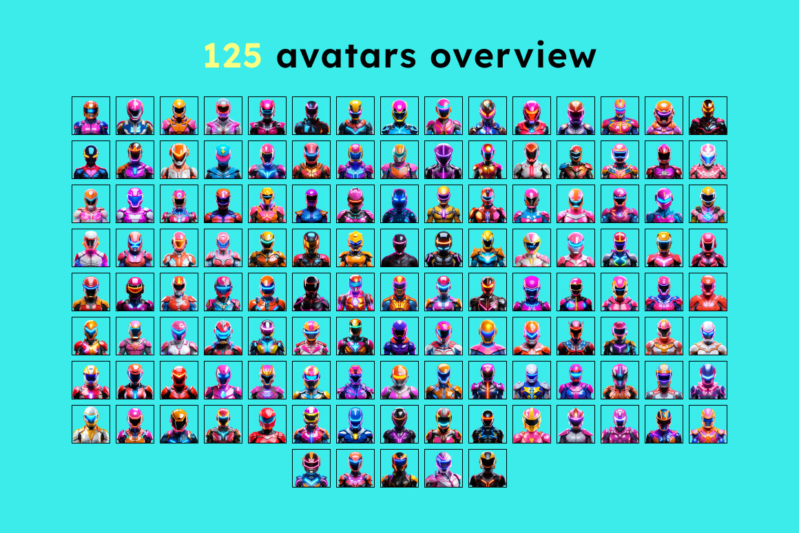 125 Animoji Style Avatars - Super Sentai 125 Animoji Style Avatars - Super Sentai