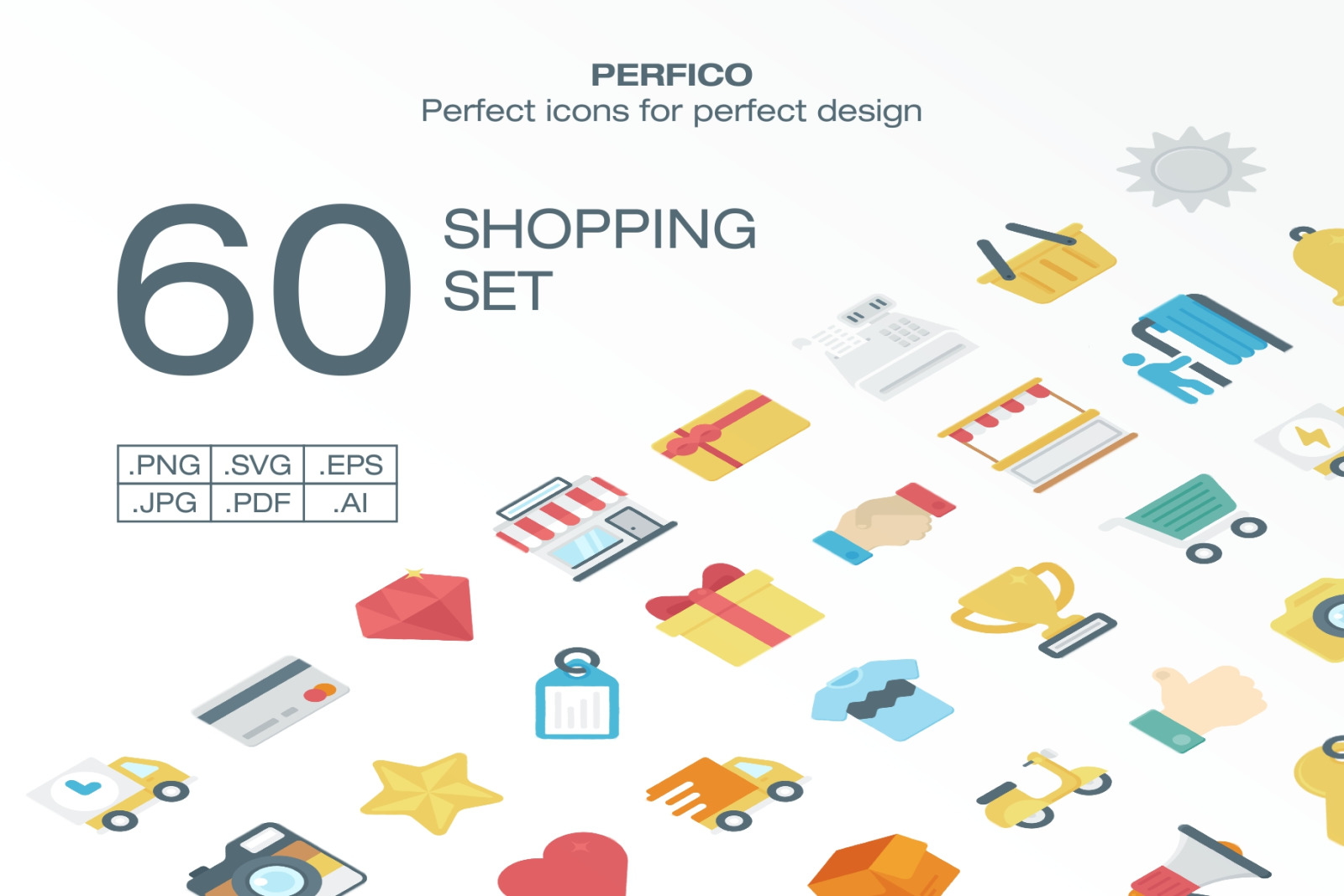 Perfico: Shopping icon set Perfico: Shopping icon set