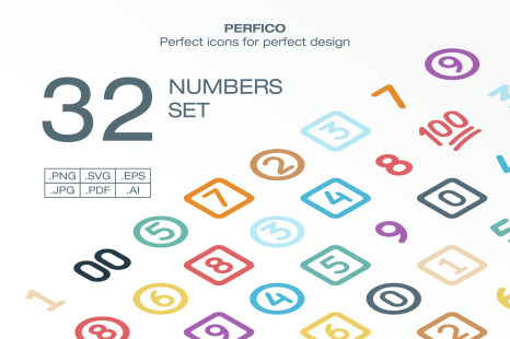 Perfico: Numbers icon set