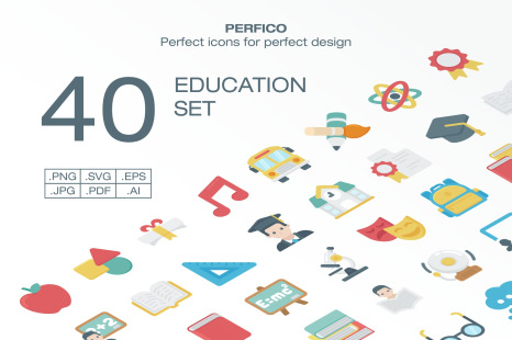 Perfico: Education icon set