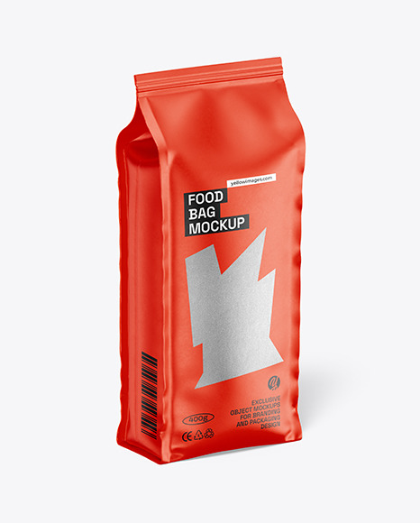 Matte Food Bag Mockup