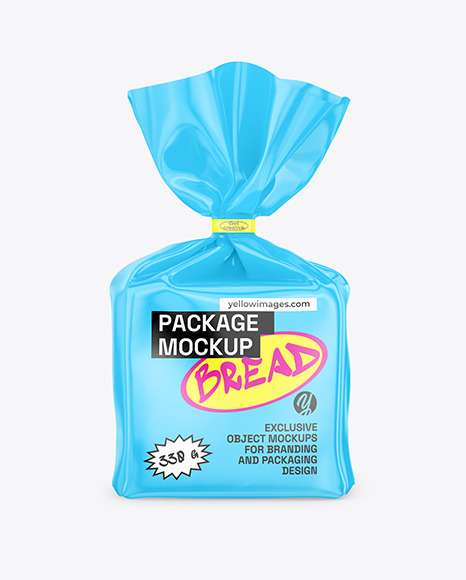 Glossy Bread Package Mockup