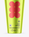 Metallic Cup With Straw Mockup