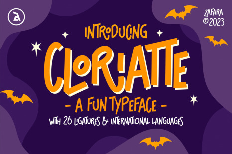 Cloriatte - A Fun Typeface