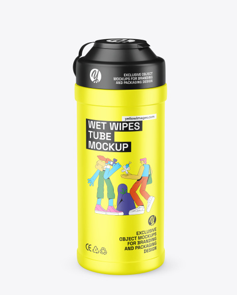 Wet Wipes Tube Mockup