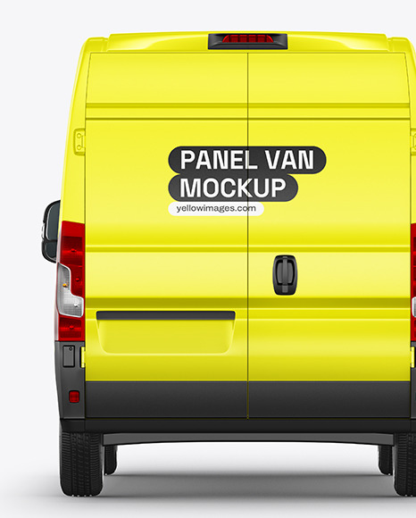 Panel Van Mockup - Back View