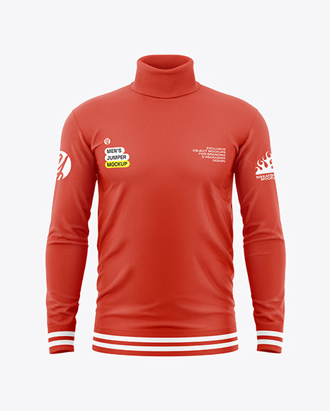 Men&#039;s Turtle Neck Jumpers - Front View