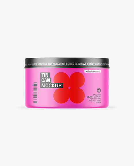 Matte Tin Can Mockup