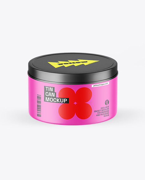 Matte Tin Can Mockup